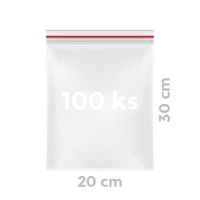 Sáčky rychlouzavír.20x30cm /100ks/ - Úklidové a ochranné pomůcky Obalový materiál Zamrazovací sáčky